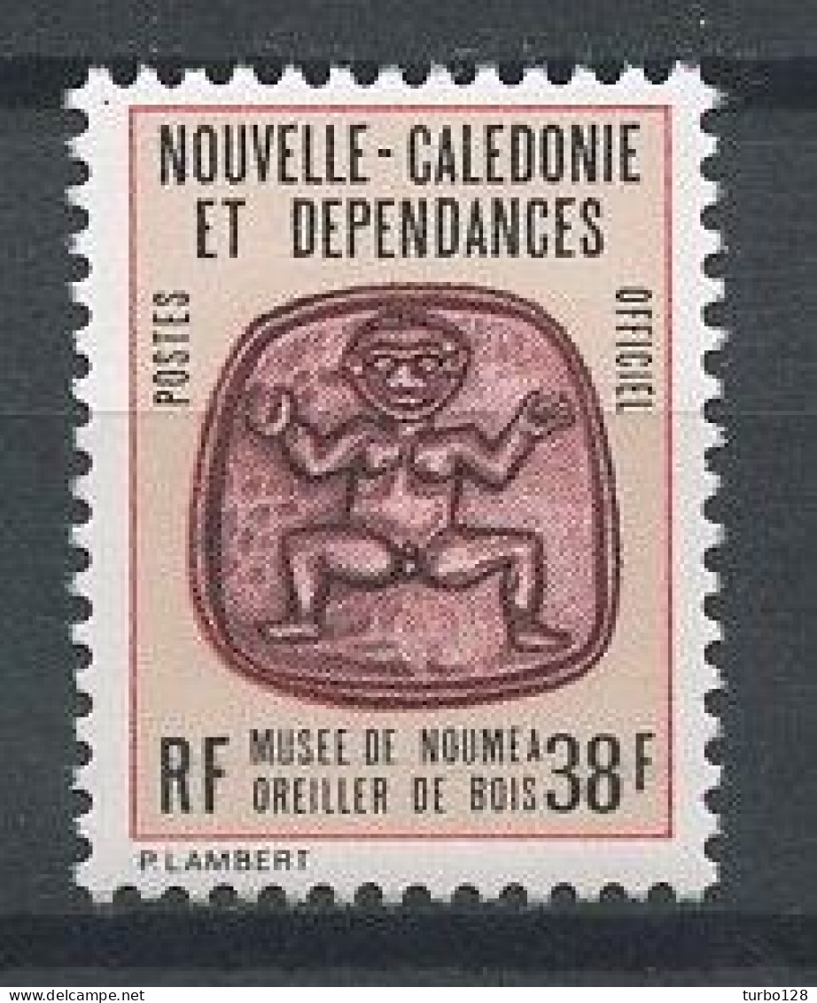 Nlle CALEDONIE 1986 Service N° 37 ** Neuf MNH Superbe C 2 €  Oreiller De Bois - Service