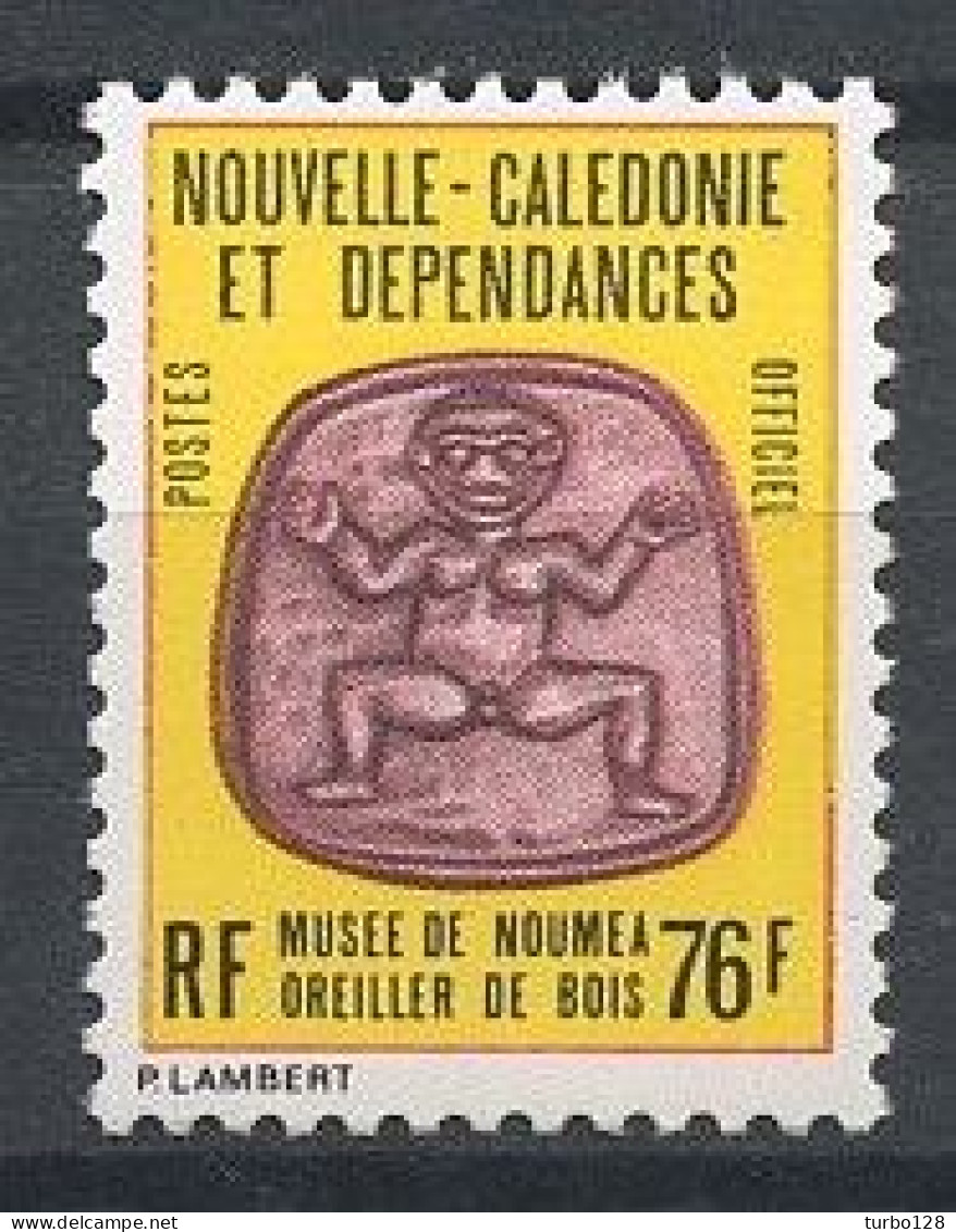 CALEDONIE 1987 Service N° 41 ** Neuf MNH Superbe C 3 €  Oreiller De Bois Arts - Dienstzegels