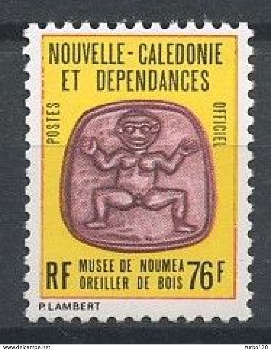 CALEDONIE 1987 Service N° 41 ** Neuf MNH Superbe C 3 €  Oreiller De Bois Arts - Service