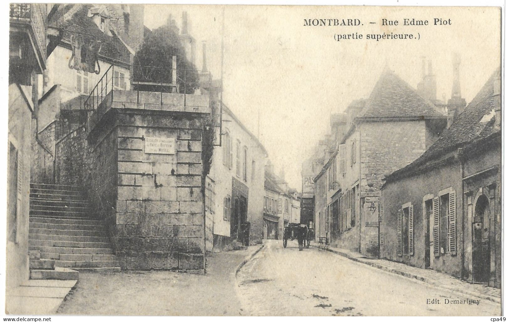 21    MONTBARD  RUE  EDME  PIOT  ( PARTIE  SUPERIEURE ) - Montbard