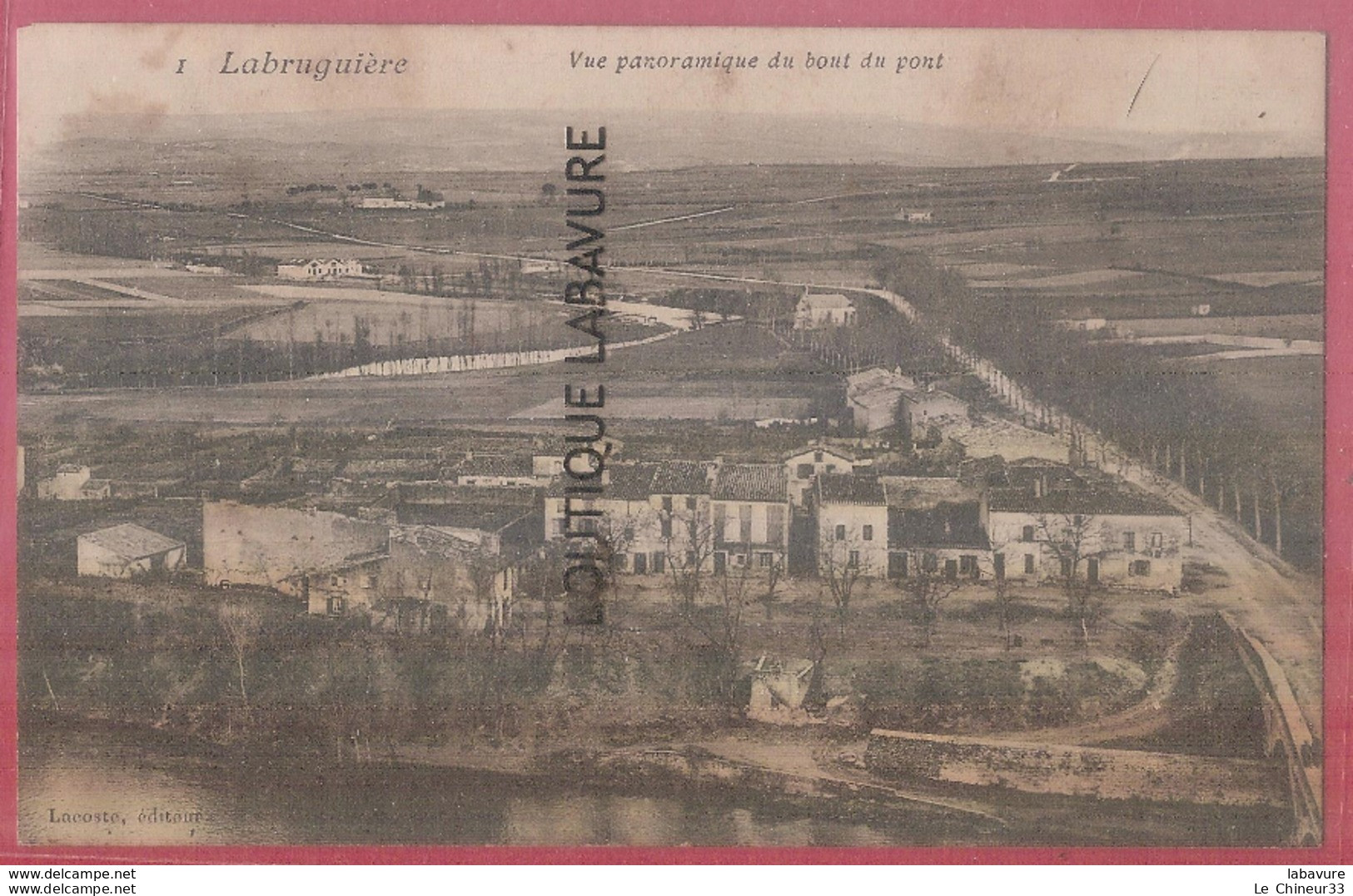 81 - LABRUGUIERE--Vue Panoramique Du Haut Du Pont - Labruguière