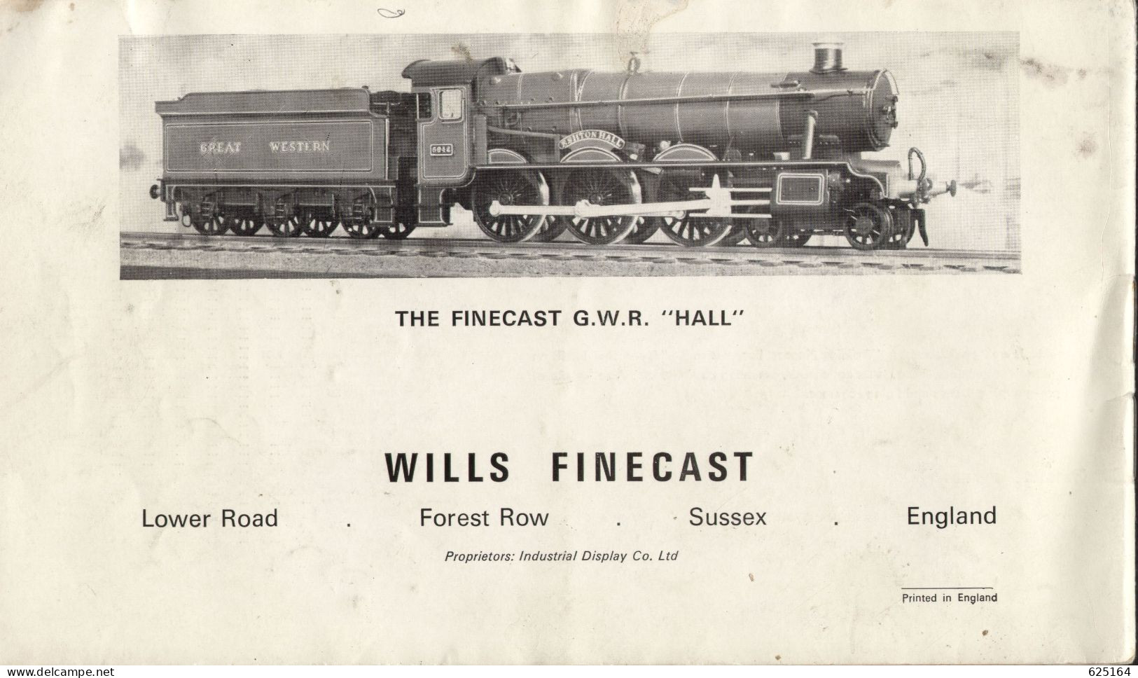 Catalogue WILLS Finecast 1969 Metal Locomotive Kits RED Edition - Inglés