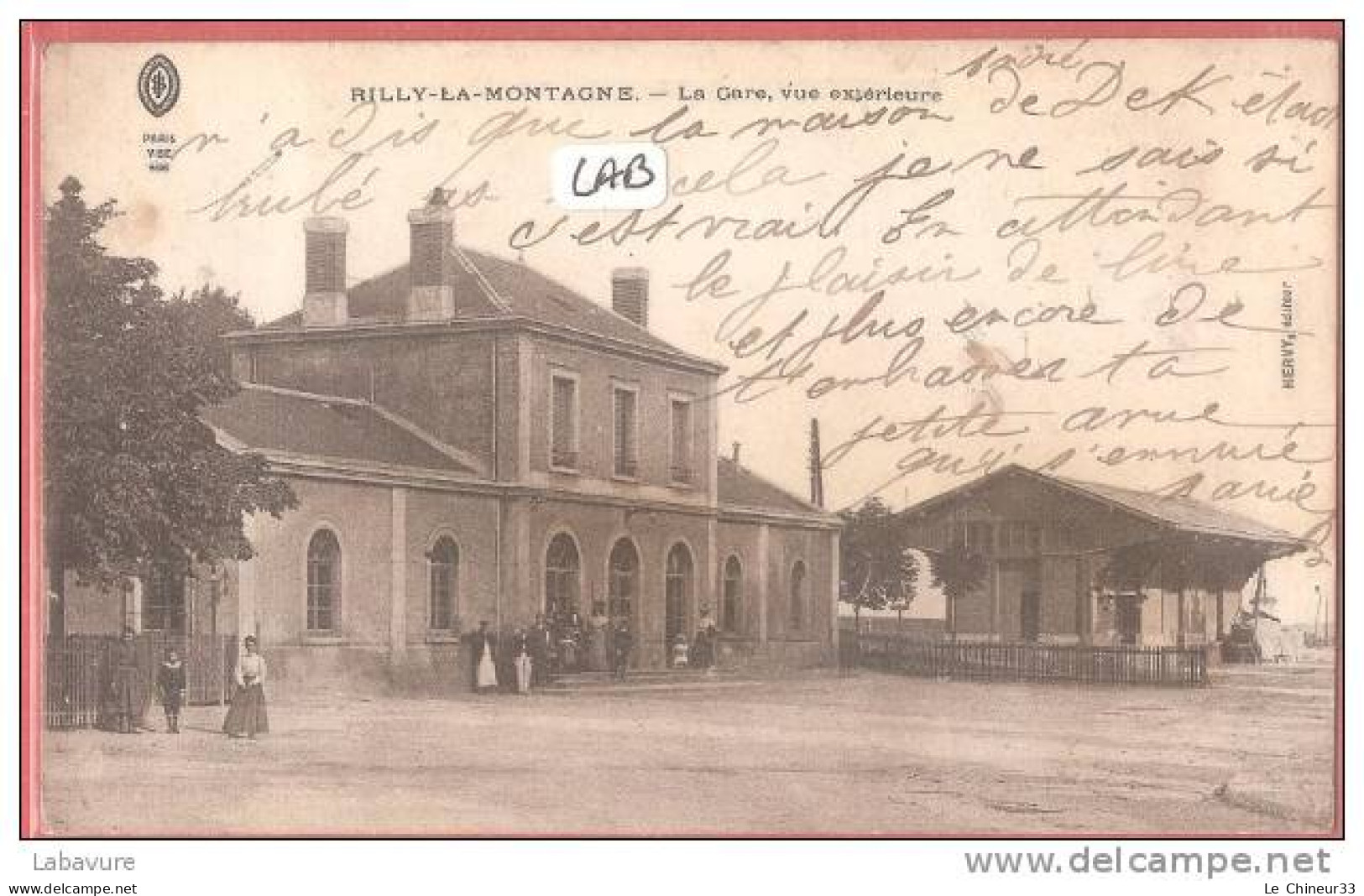 51----RILLY LA MONTAGNE---la Gare Vue Exterieure---animé - Rilly-la-Montagne
