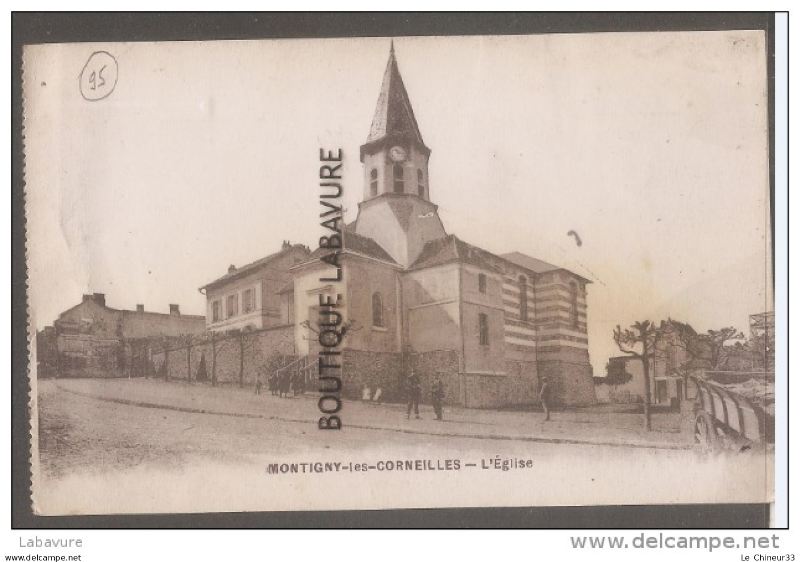 95 - MONTIGNY LES CORMEILLES--L'Eglise--animé- - Montigny Les Cormeilles