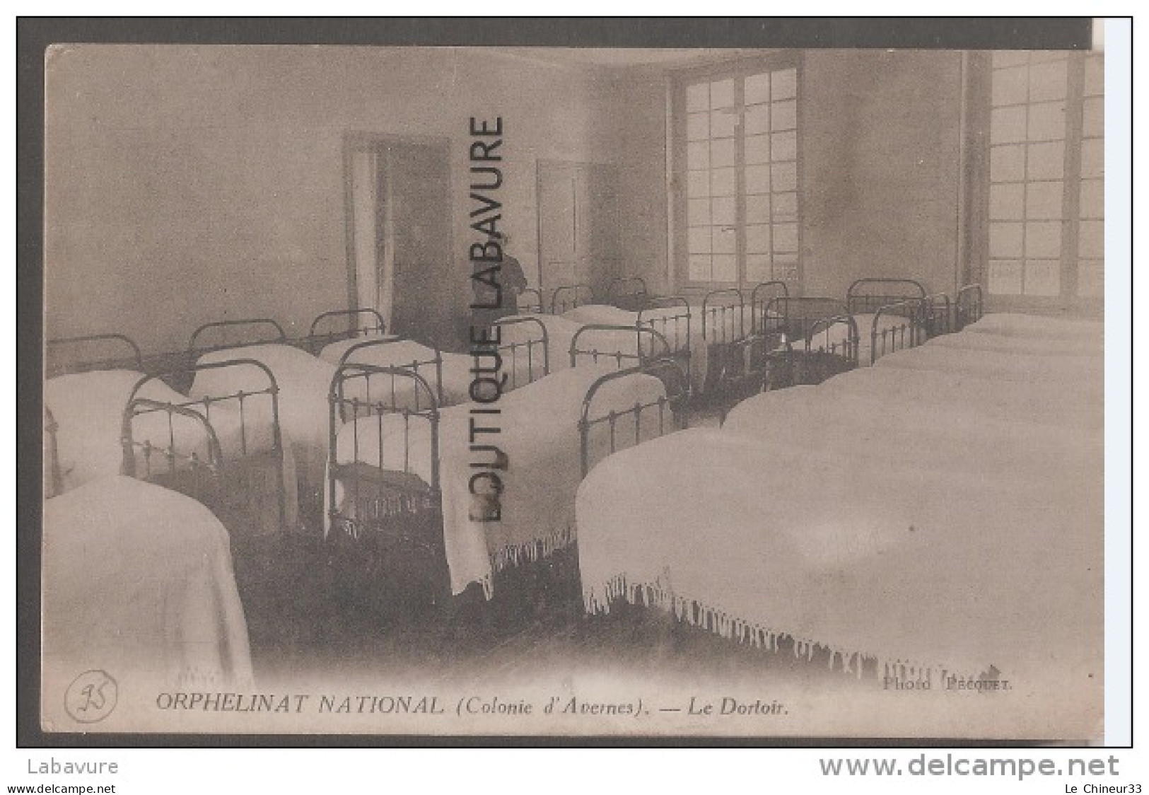 95 - AVERMES--Orphelinat National--(colonie)---Le Dortoir Animé-- - Avernes