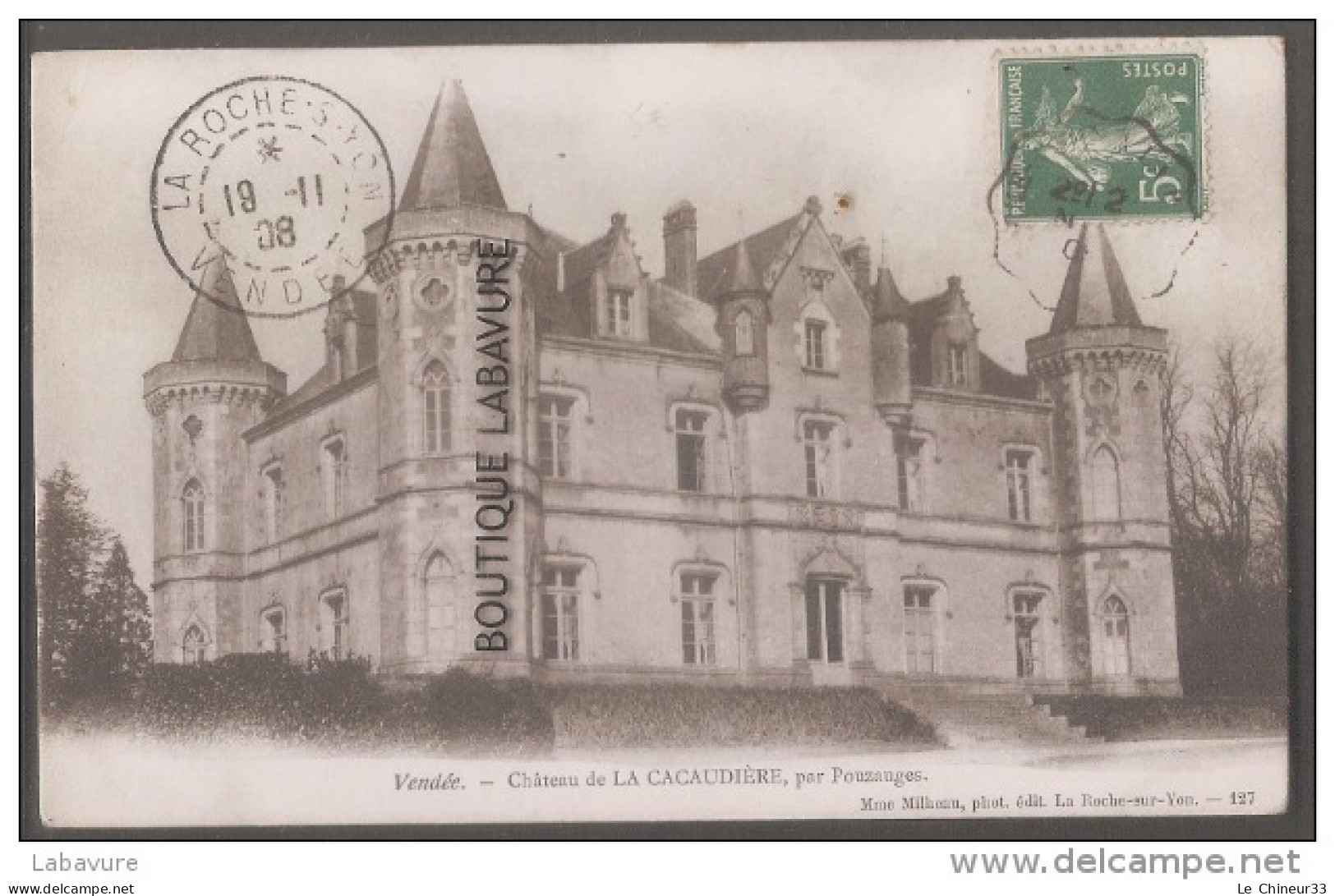 85 - POUZAUGES--Chateau De La Cacaudière----Précurseur - Pouzauges