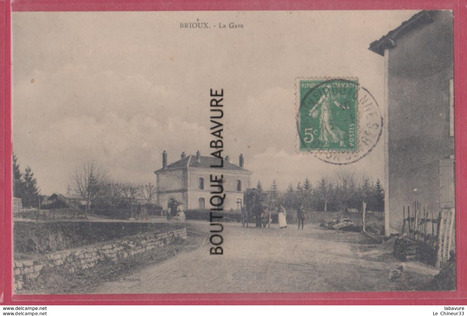 79 - BRIOUX SUR BOUTONNE---La Gare---attelage--animé - Brioux Sur Boutonne