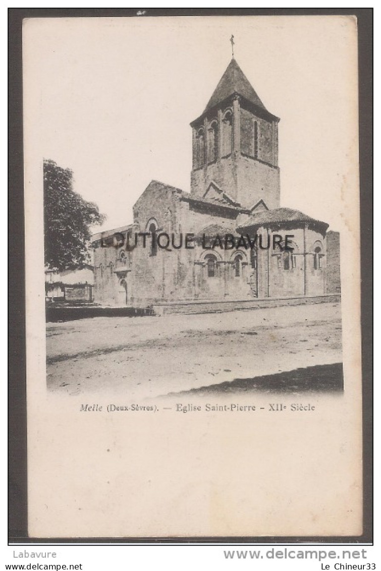 79--MELLE--Eglise Saint Pierre XII° Siècle--precurseur - Melle