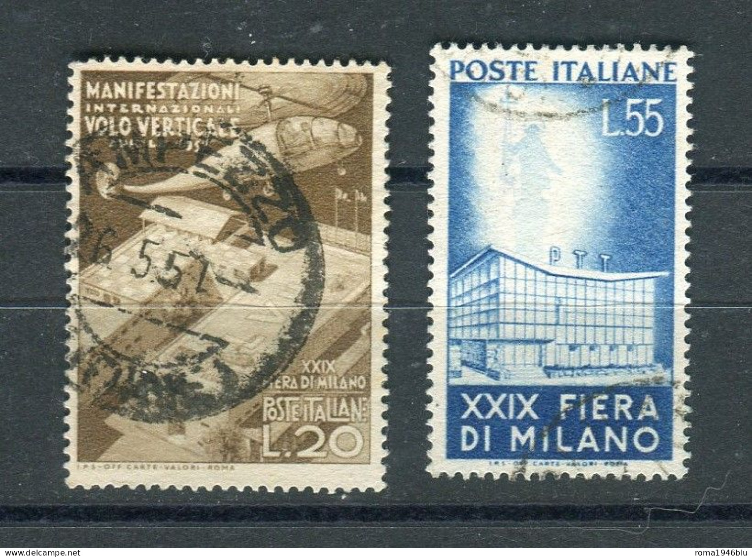 REPUBBLICA 1951 FIERA DI MILANO SERIE CPL. USATA - 1946-60: Oblitérés