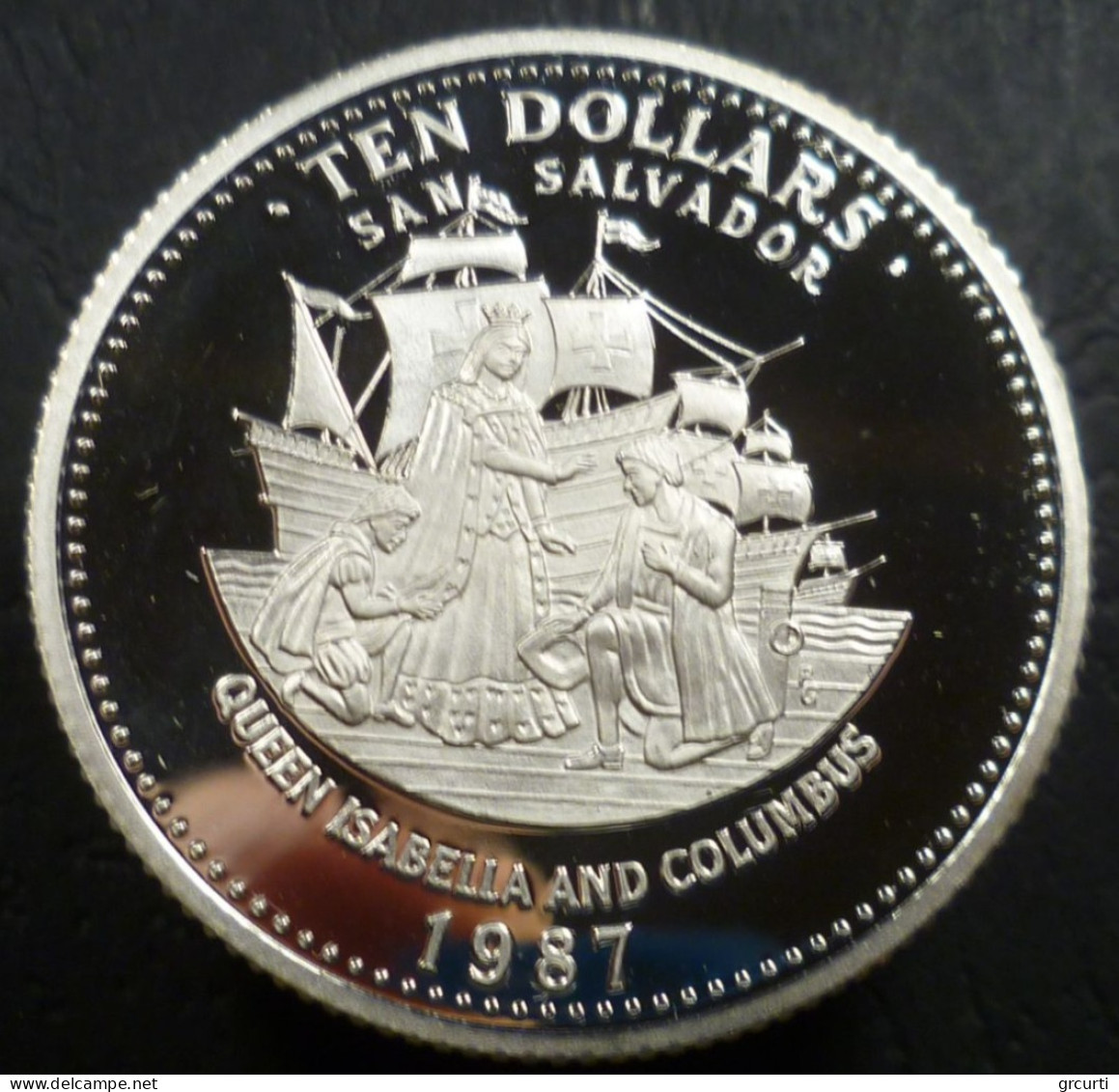 Bahamas - 10 Dollars 1987 - Regina Isabella E Cristoforo Colombo - KM# 120 - Bahamas