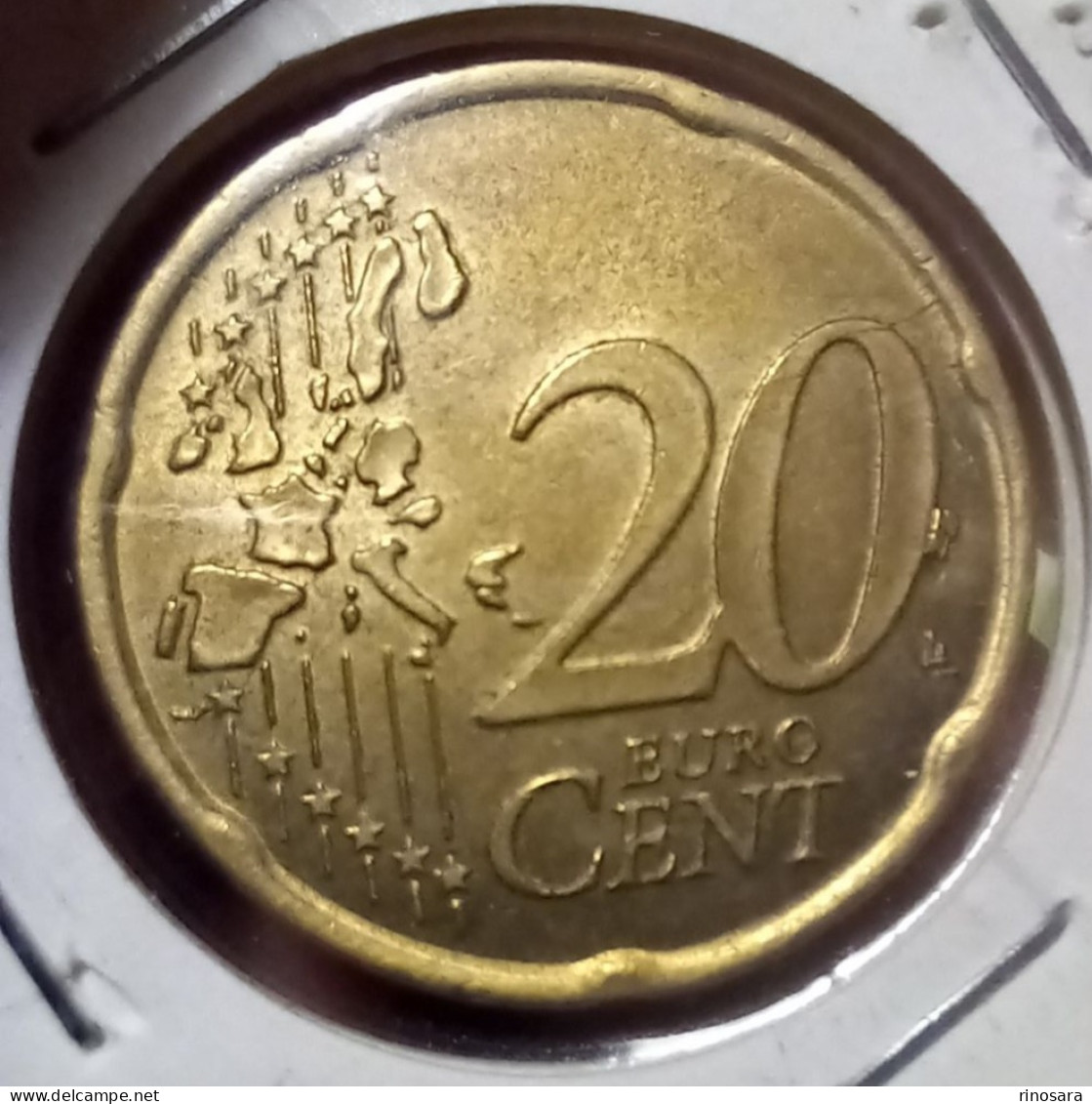 Errore Di Conio 20 Centesimi Euro  Italia 2002 Fdc - Abarten Und Kuriositäten