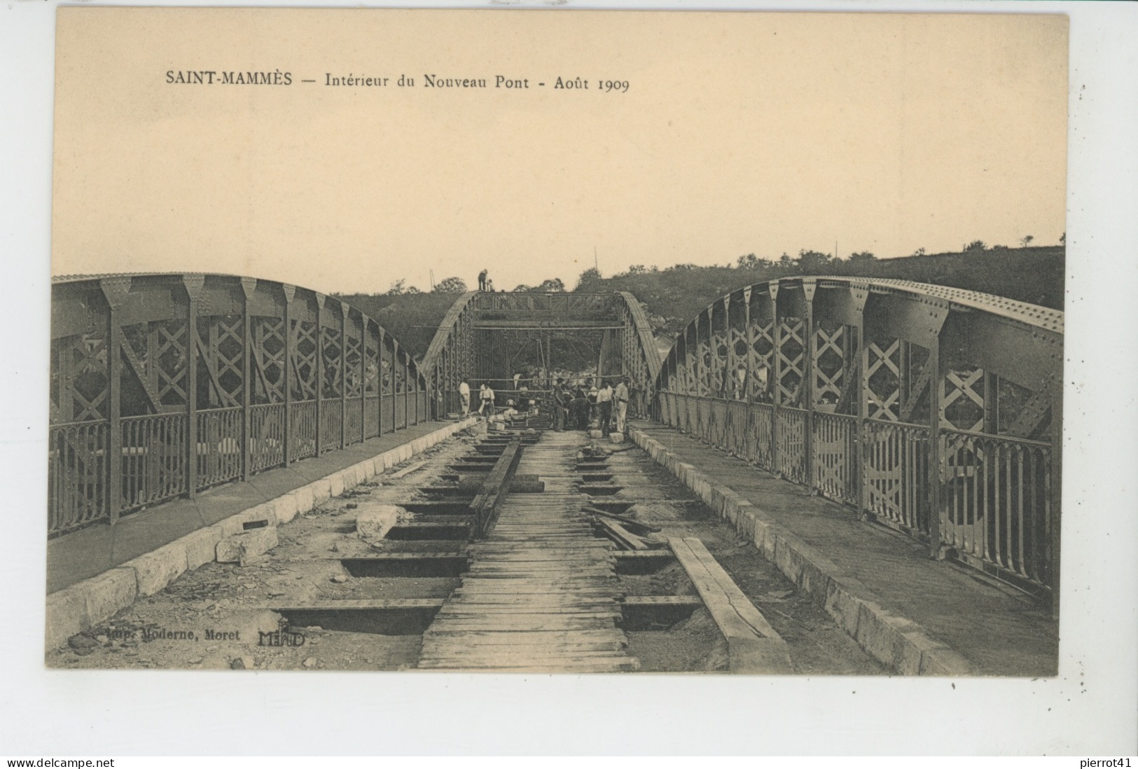 SAINT MAMMÈS - Intérieur Du Nouveau Pont - Août 1909 - Saint Mammes