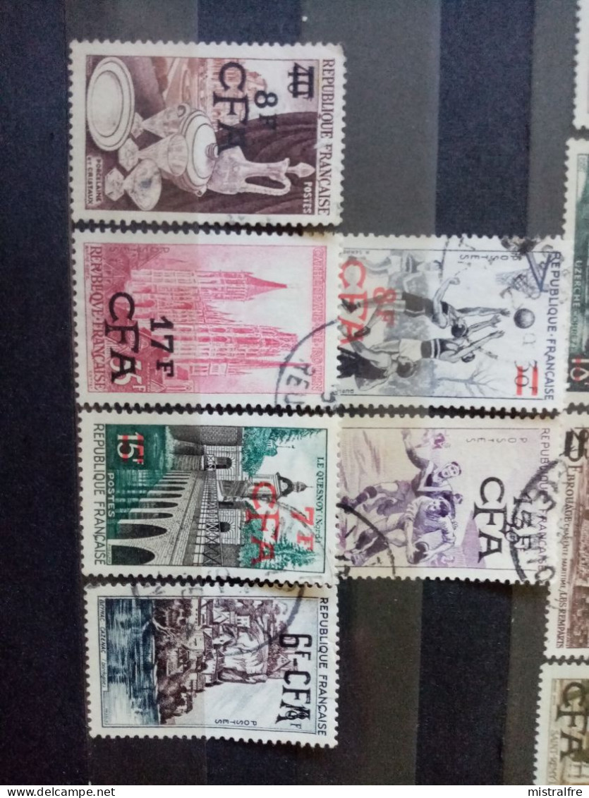 REUNION. 1949-59. N° 289 à 340. Lot De 28 Oblitérés .  Côte YT 2020 : 43,75  € - Usati