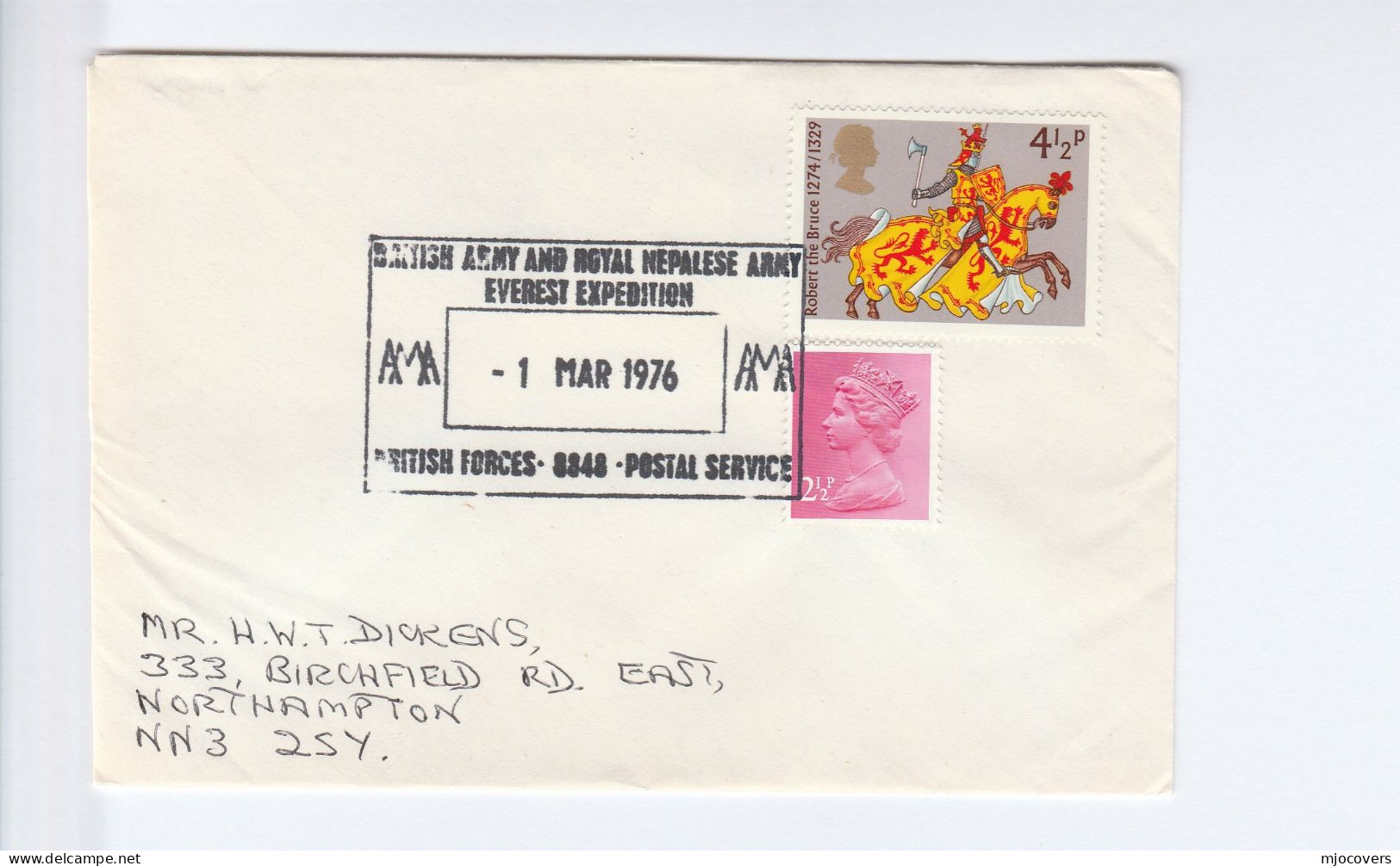 1974 NEPALESE ARMY EVEREST EXPEDITION Cover MOUNTAIN CLIMBING  Event GB Stamps Mountaineering Nepal British Forces - Escalada