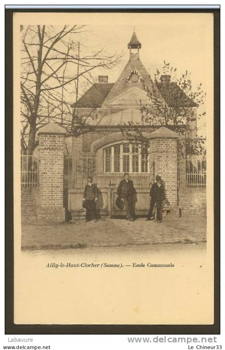 80__AILLY-LE-HAUT-CLOCHER---- -école Communale......animée---p Récurseur - Ailly Le Haut Clocher