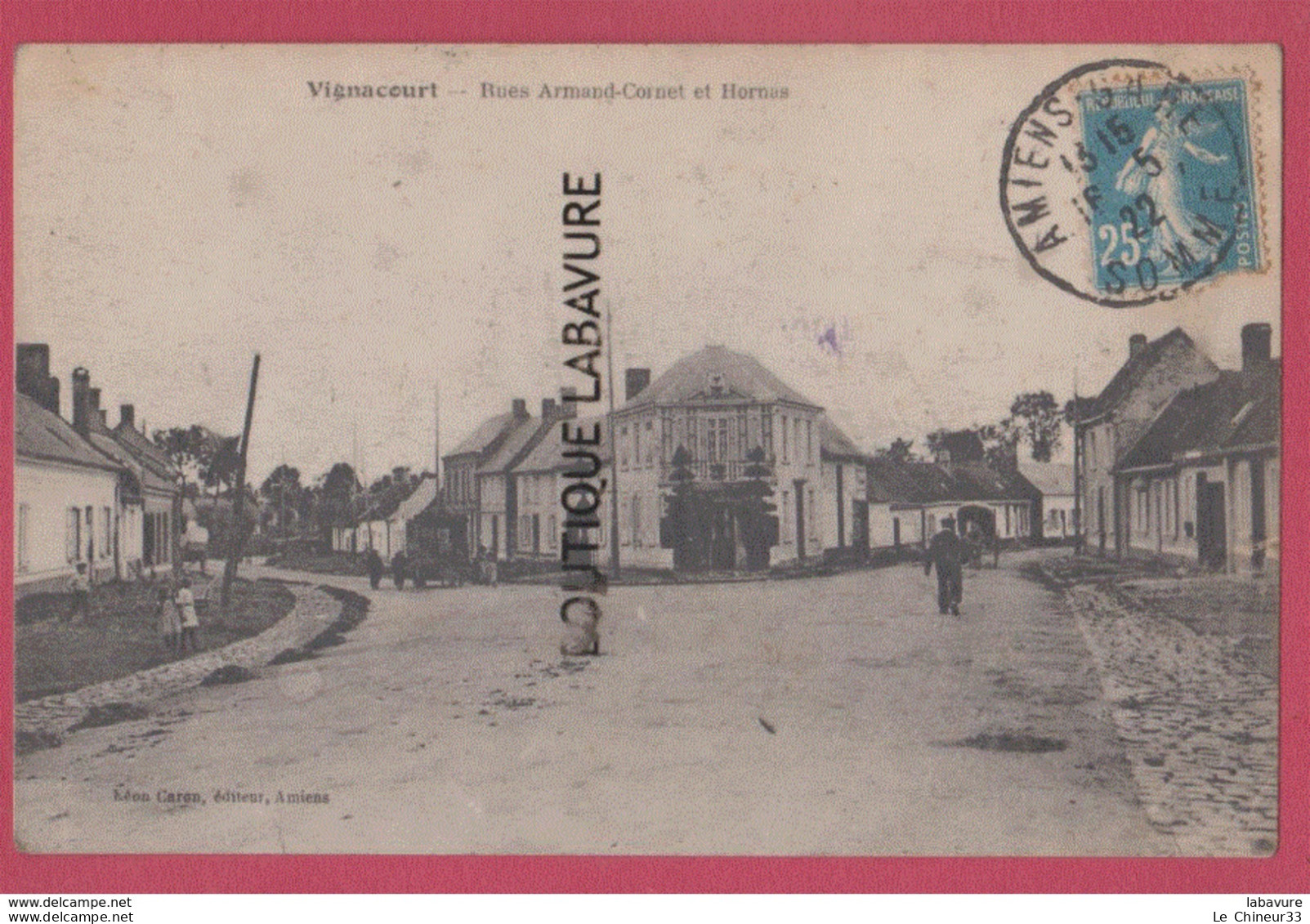 80 - VIGNACOURT---Rue Armand Cornet Et Hornas--petite Animation - Vignacourt