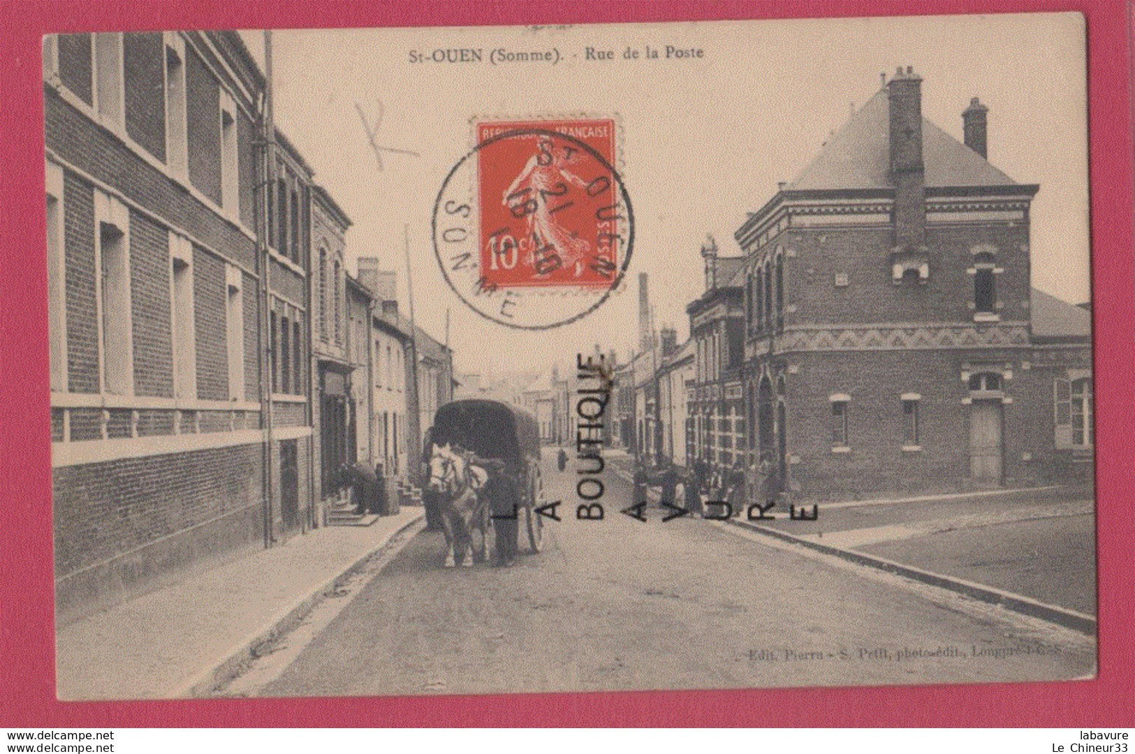 80 - SAINT OUEN---( ST OUEN ) ---Rue De La Poste---animé - Saint Ouen