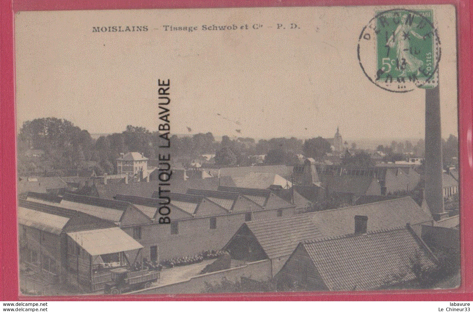 80 - MOISLAINS----Tissage Schwob & Cie - Moislains