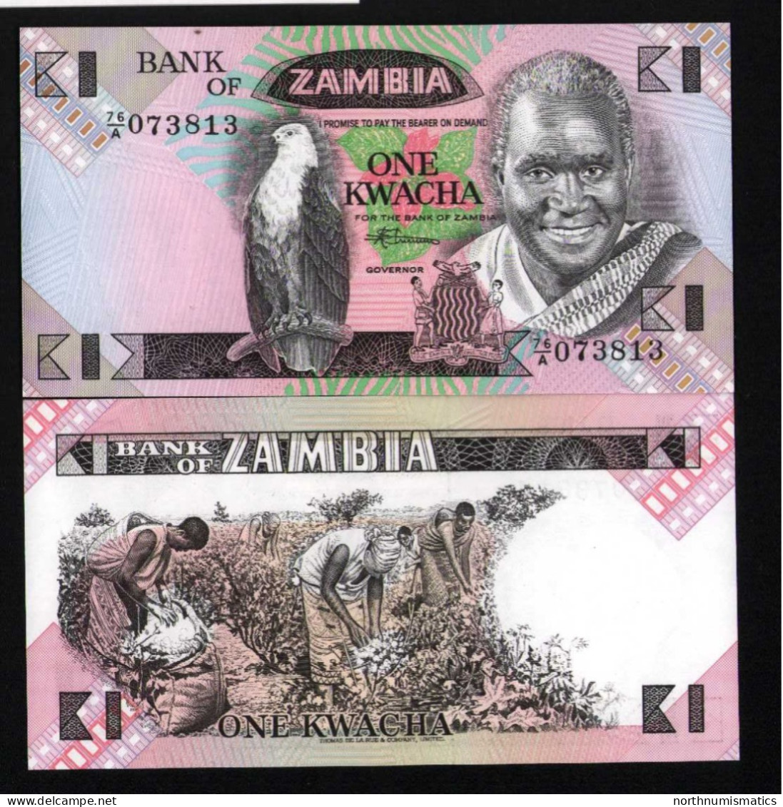 Zambia 1 Kwacha Unc - Zambie