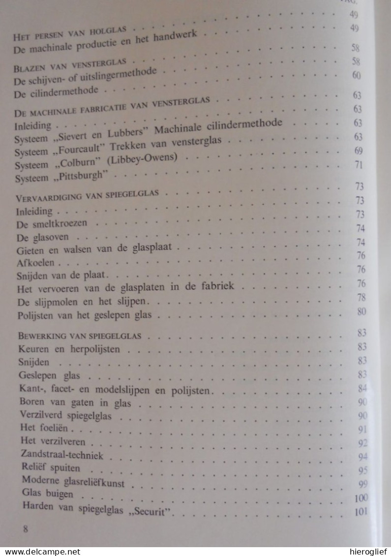 GLAS En MARMER Door H.L. Trossèl Grondstof Smelten Blazen Versieren Persen Soorten Kleuren Glas-in-lood Mozaiek - Altri & Non Classificati