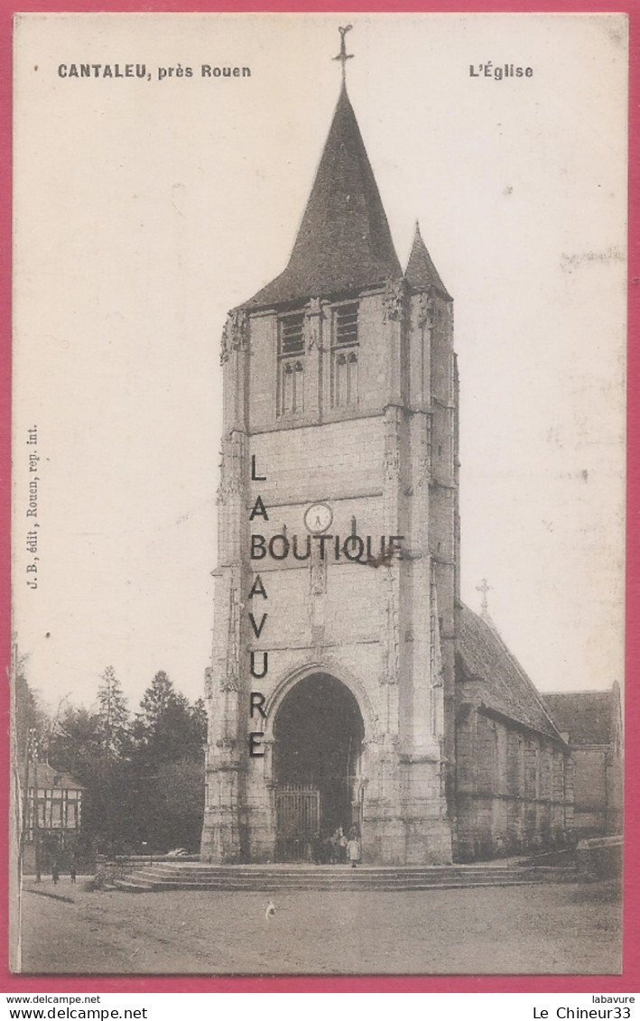 76 - CANTELEU --(CANTALEU Sur La Carte)---(Pres ROUEN)   L'Eglise - Canteleu