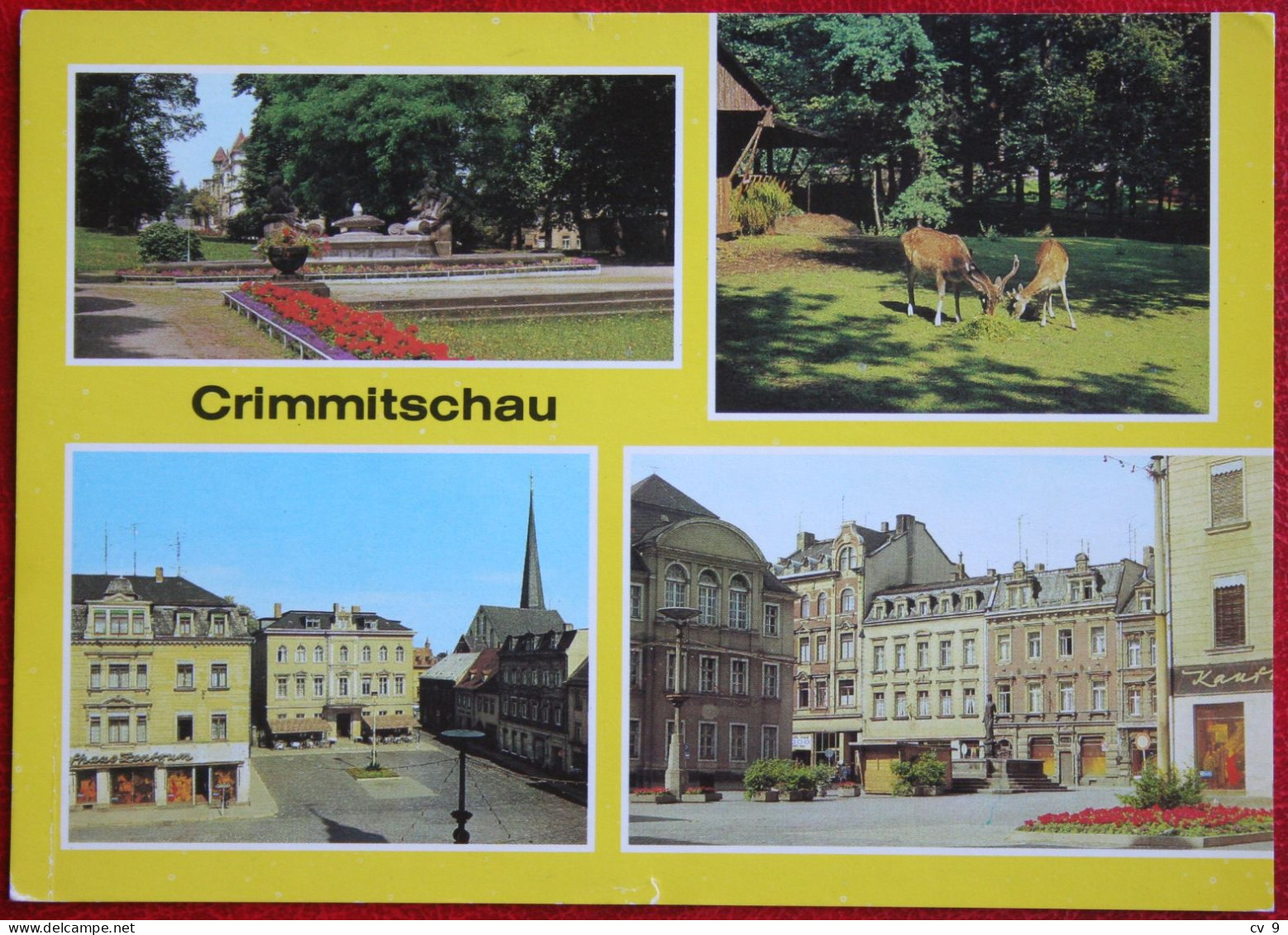 AK Crimmitschau Werdau Sahnpark Markt Bild Und Heimat Deutschland DDR Gelaufen Used Postcard A24 - Crimmitschau