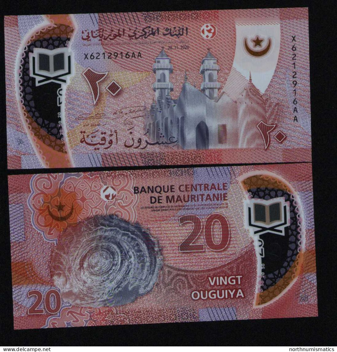 Mauritania 20 Ouguıya Unc 28.112020 Polymer - Mauritanië