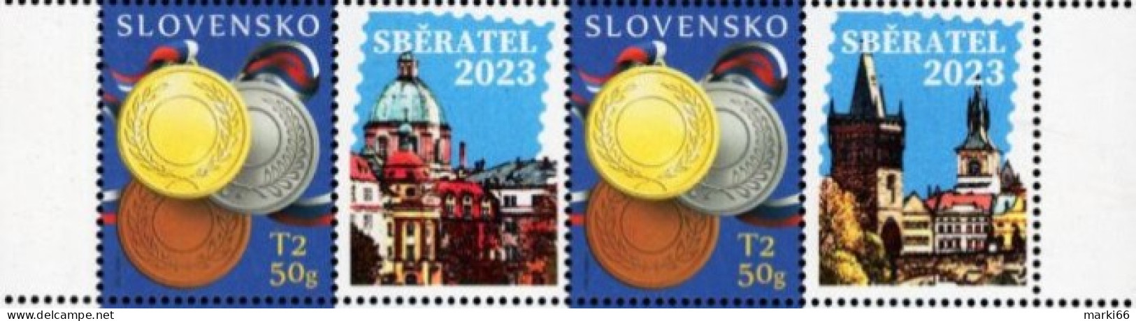 Slovakia - 2023 - Sberatel Collectors Fair In Prague 2023 - Mint Personalized Stamp Set - Ongebruikt