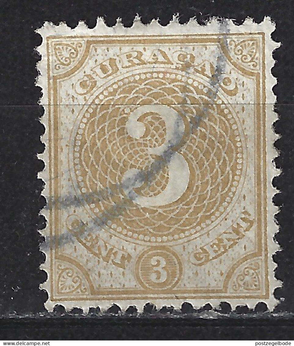 Nederlandse Antillen Curacao 16 Used ; Cijfer, Cipher, Cifra, Cifre 1880 - Curaçao, Nederlandse Antillen, Aruba