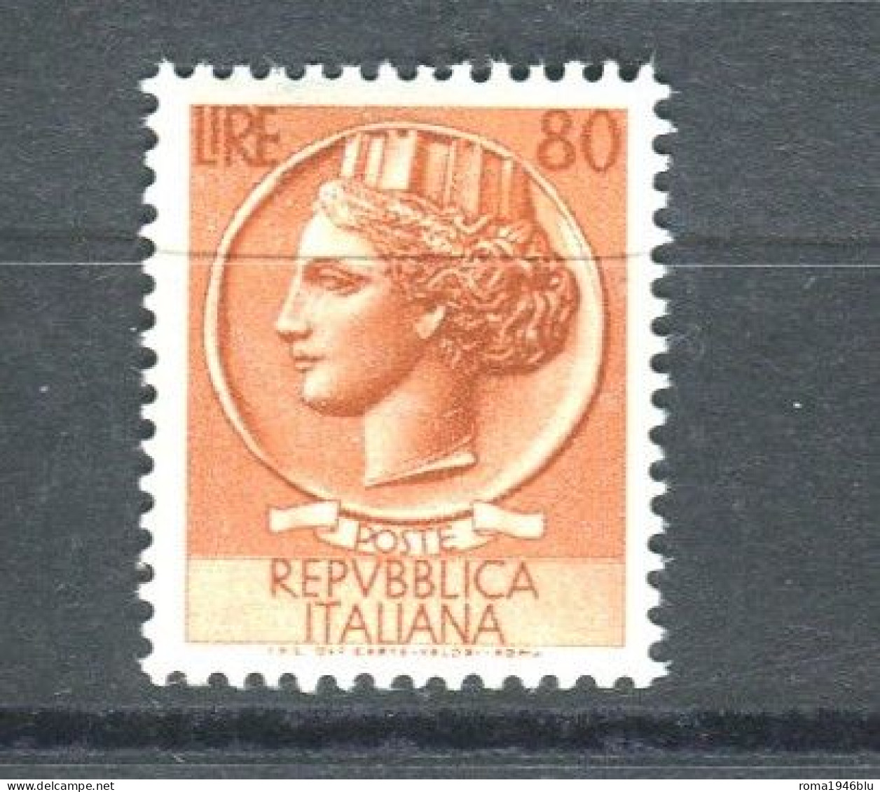 REPUBBLICA 1953-54 TURRITA 80 L. ** MNH - 1946-60: Mint/hinged