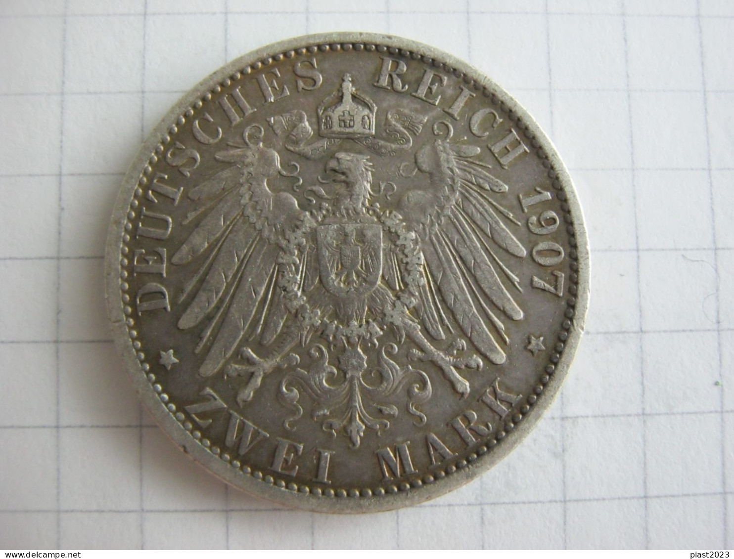 Prussia 2 Mark 1907 - 2, 3 & 5 Mark Argent