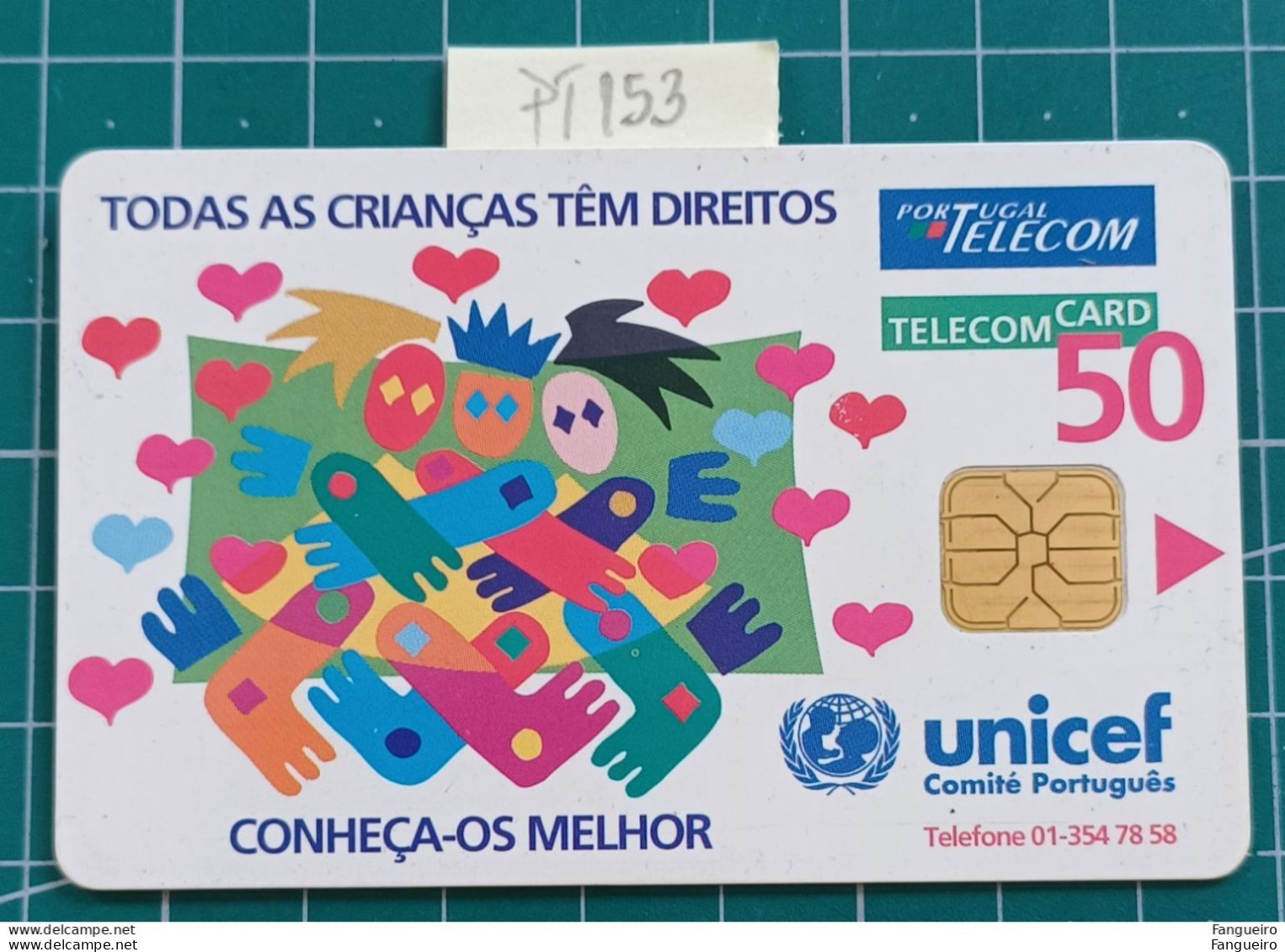 PORTUGAL USED PHONECARD PT153 UNICEF - Portugal