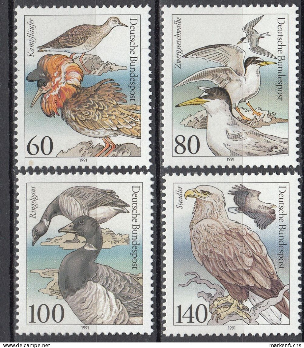 Bund / Nr. 1539 -  1542  Seevögel  Postfrisch - Aigles & Rapaces Diurnes