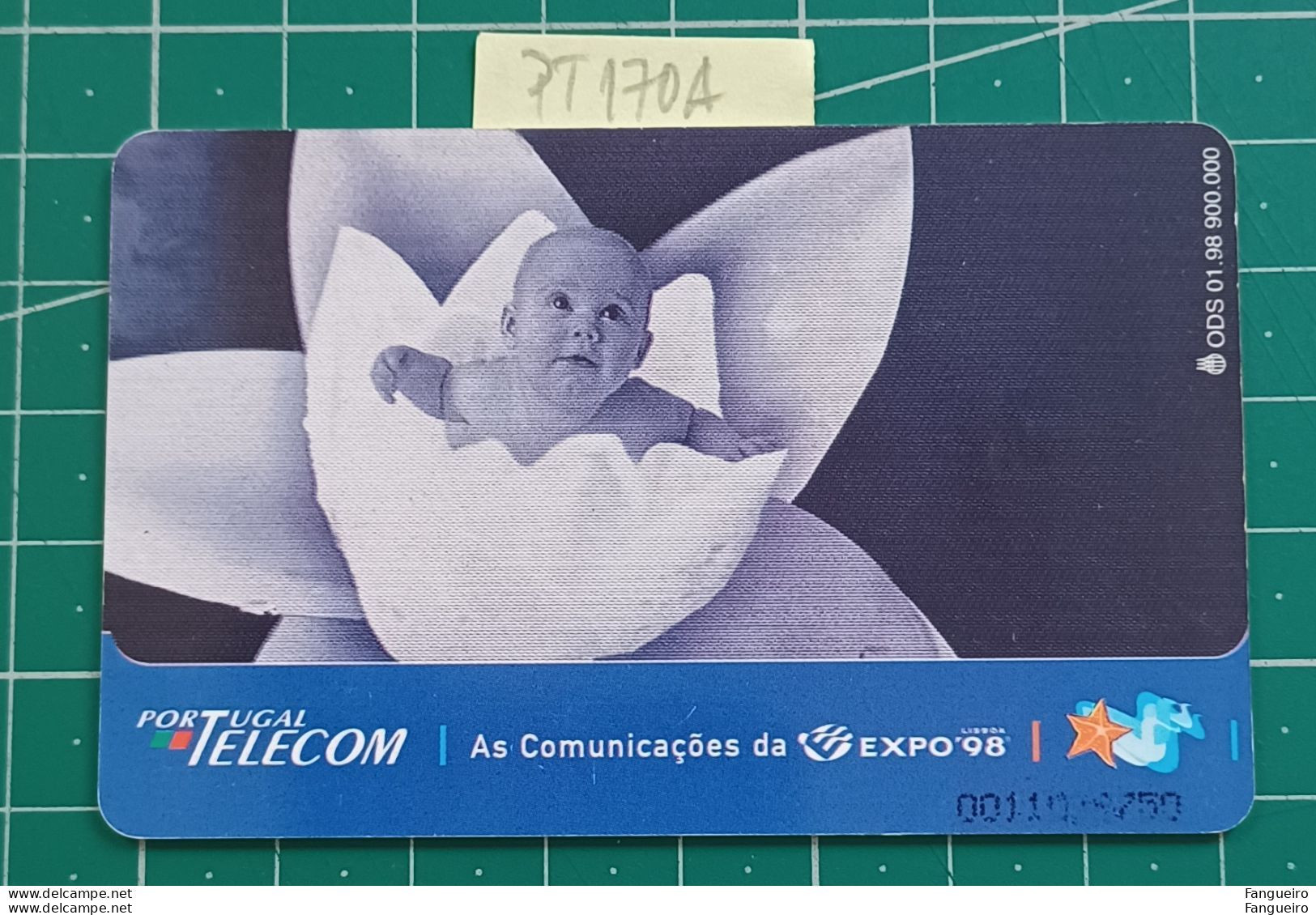 PORTUGAL USED PHONECARD PT170A EXPO 98 - BABY - Portugal