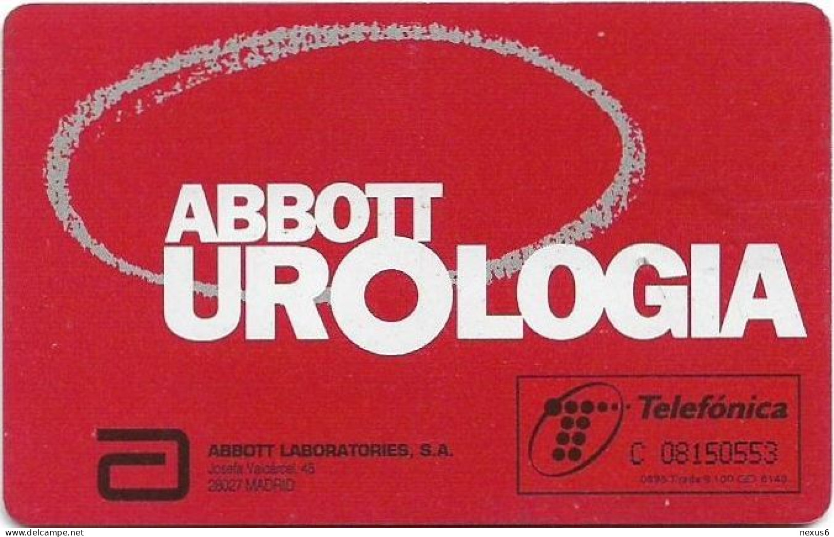 Spain - Telefonica - Abbott Urologia - P-144 - 08.1995, 9.100ex, Mint - Emissioni Private