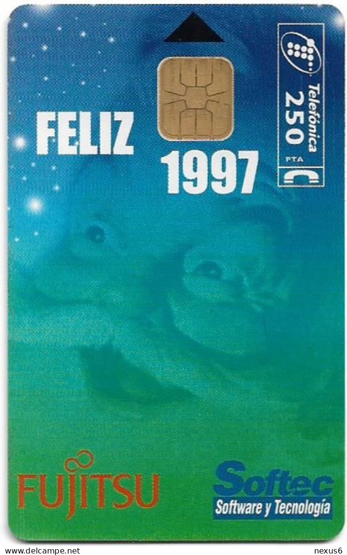 Spain - Telefónica - Fujitsu, Softec, Feliz 1997 - P-231 - 12.1996, 5.000ex, Mint - Privatausgaben