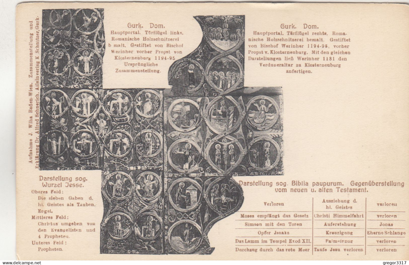 D4324) GURK - Dartellung Sog. Wurzel Jesse - Dom - ALT ! - Gurk