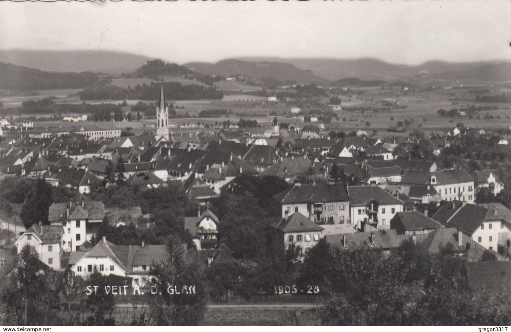 D4328) ST. VEIT A. D. Glan - Tolle, Alte FOTO AK Mit Häusern Im Vordergrund - St. Veit An Der Glan