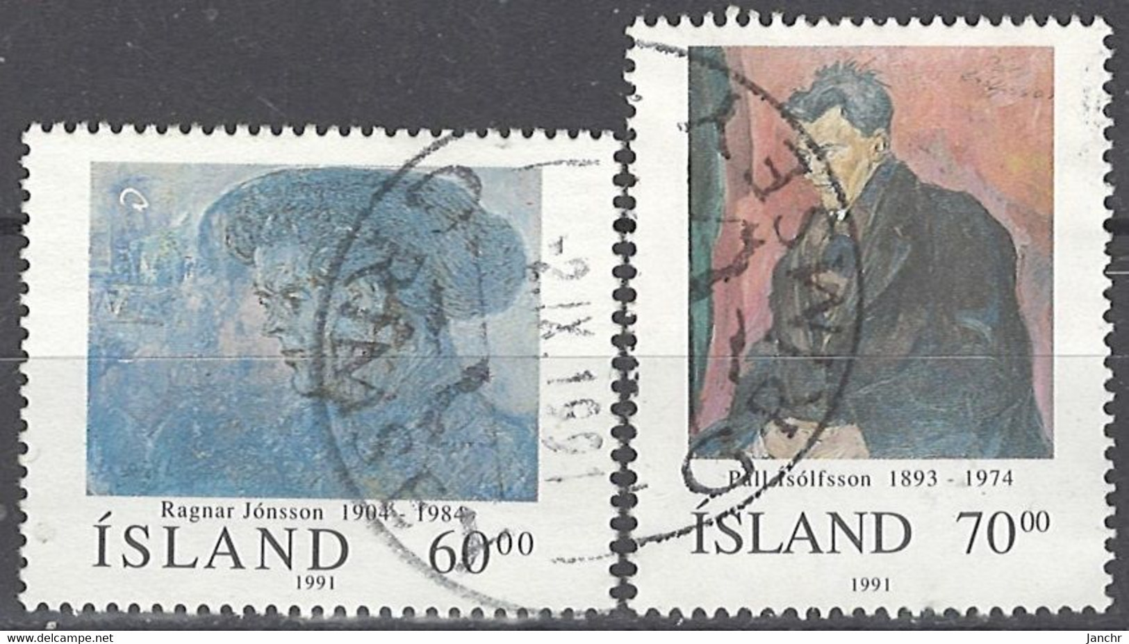 Iceland Island 1991. Mi.Nr. 751-752, Used O - Oblitérés