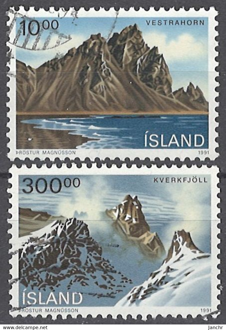 Iceland Island 1991. Mi.Nr. 740-741, Used O - Used Stamps