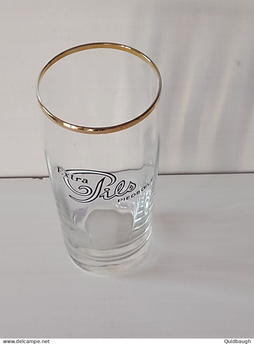 Beau Ancien Verre à Bière Extra Pils Piedboeuf - Glasses