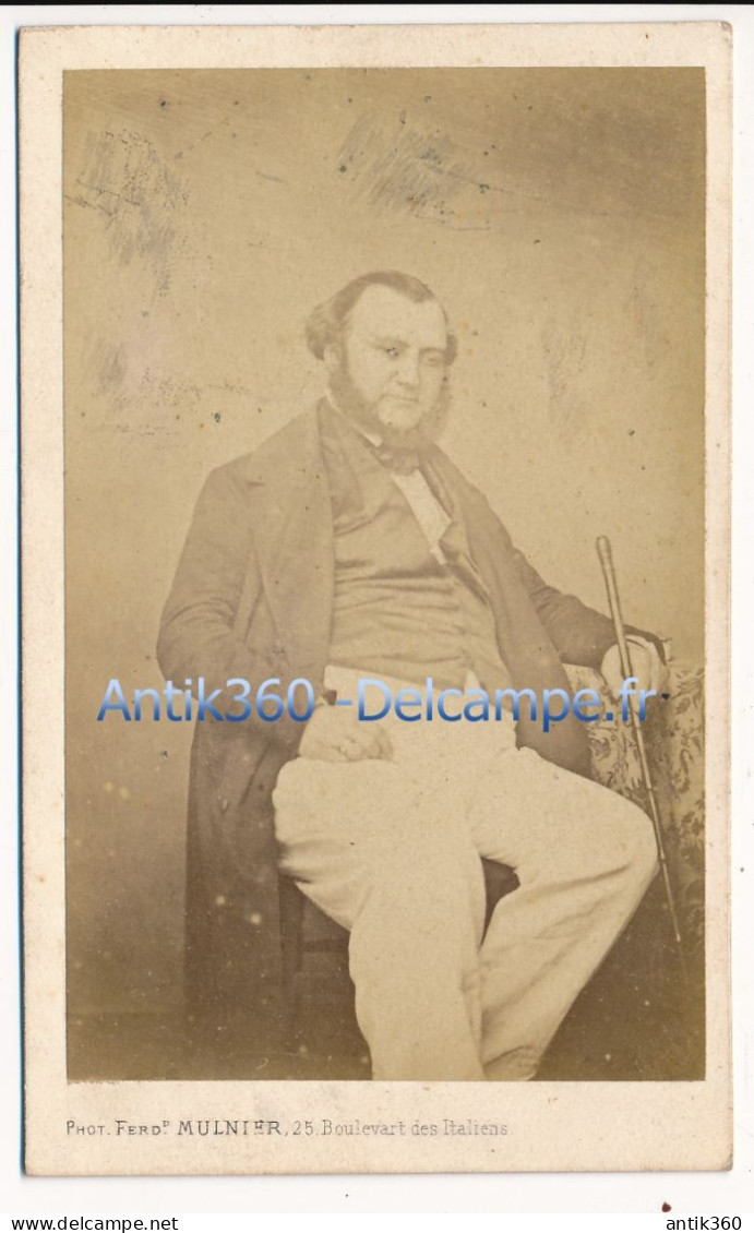 Photographie XIXe CDV Portrait De Anatole François-Marie PATORNI Photographe Mulnier Paris - Personnes Identifiées