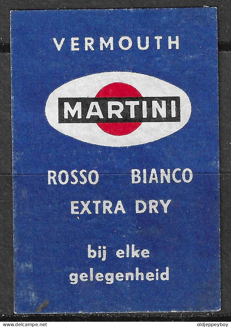 BELGIUM Matchbox Label Etiket VERMOUTH MARTINI BIJ ELKE GELEGENHEID   5  X 3.5  Cm  - Boites D'allumettes - Etiquettes