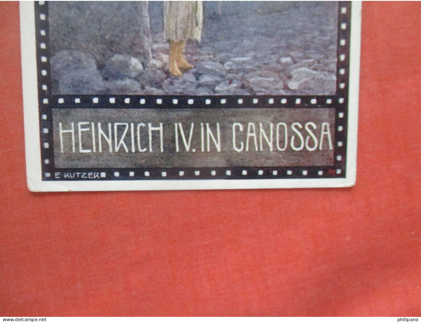 Ernst Kutzer: Heinrich IV. In Canossa,       Ref 6176 - Kutzer, Ernst