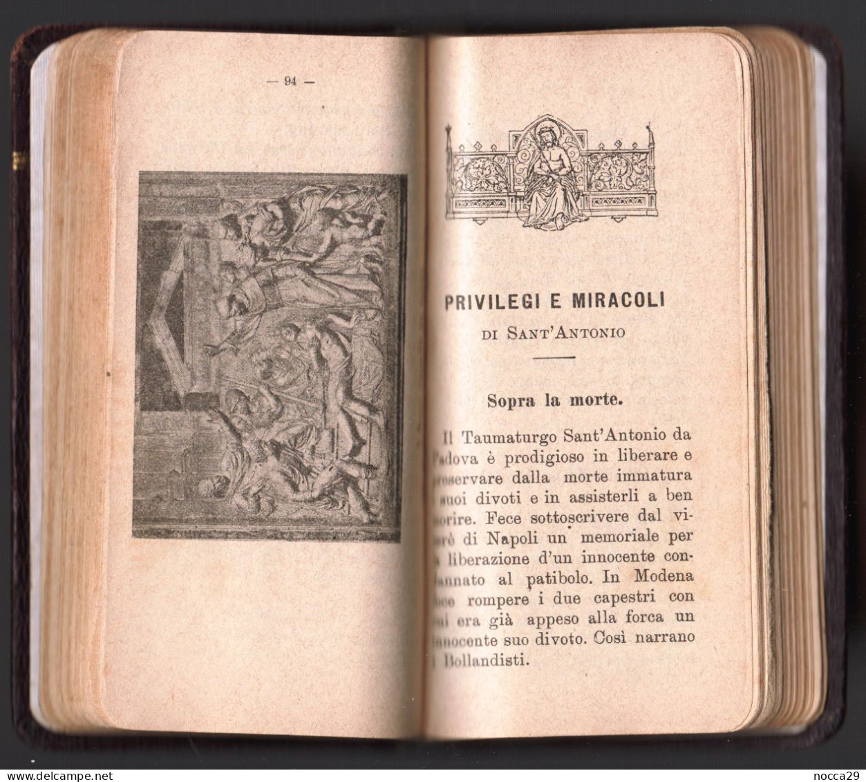 LIBRETTO - VENI MECUM - VITA E PREGHIERE DI S.ANTONIO DI PADOVA - 1910 - AUTORE: PADRE PIANZOLA (STAMP313) - Other & Unclassified