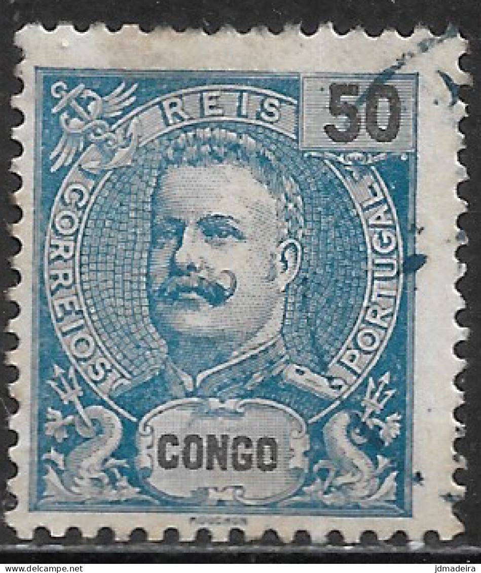 Portuguese Congo – 1898 King Carlos 50 Réis Used Stamp - Congo Portoghese