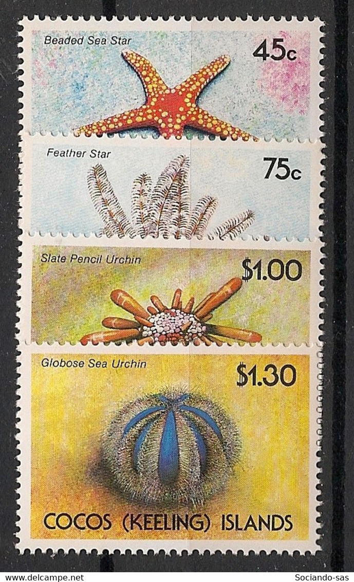 COCOS - 1991 - N°Yv. 233 à 236 - Faune Marine - Neuf Luxe ** / MNH / Postfrisch - Cocos (Keeling) Islands