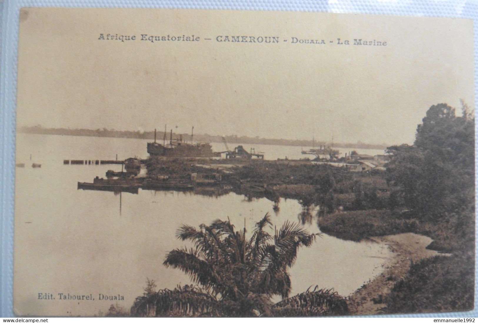 CPA Afrique Cameroun Douala - La Marine Vers 1910-1920 Edition Tabourel - Cameroun