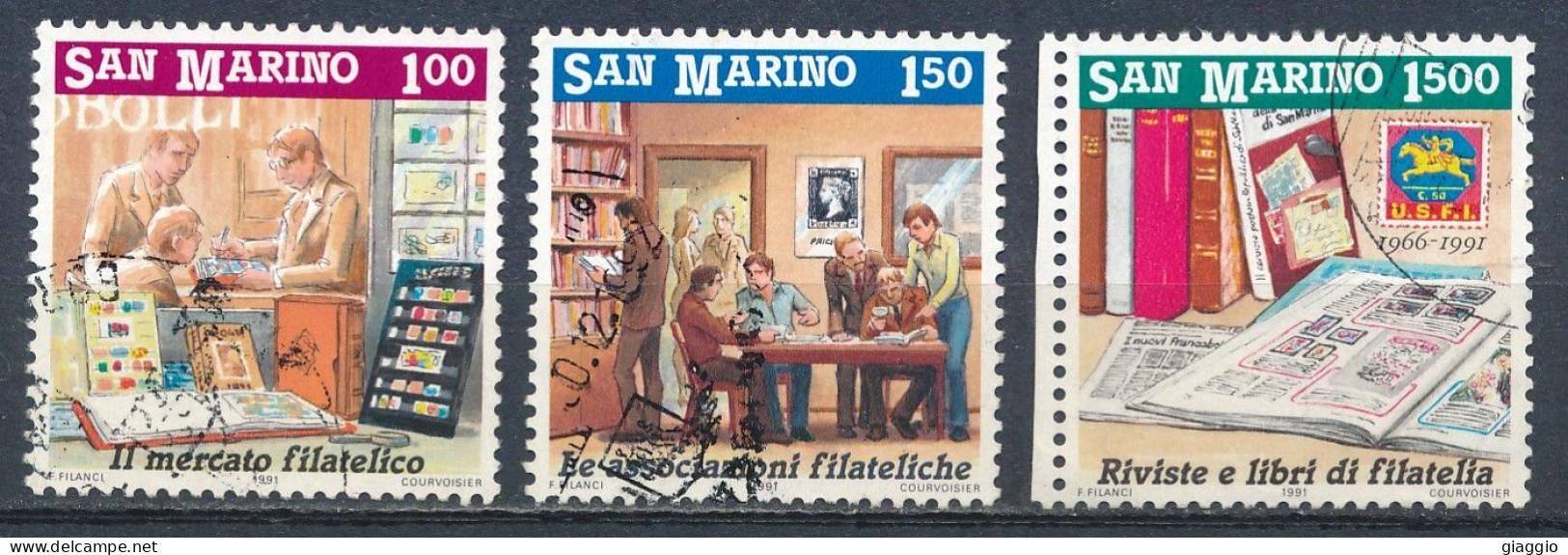 °°° SAN MARINO - Y&T N°1259/63 - 1991 °°° - Usati