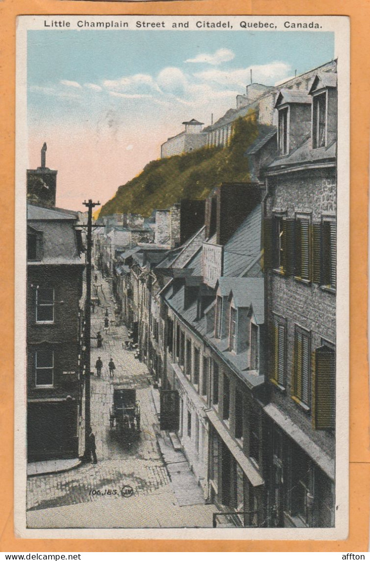 Quebec Canada Old Postcard - Québec - La Cité